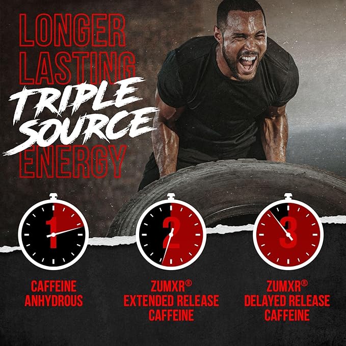 ALPHA LION Superhuman Burn – 2 in 1 Metabolism Booster Pre Workout and Thermogenic Fat Burner for Men – Appetite Suppressant and Weight Loss Supplement (21 Servings, Sweet Black Cherry Flavor)