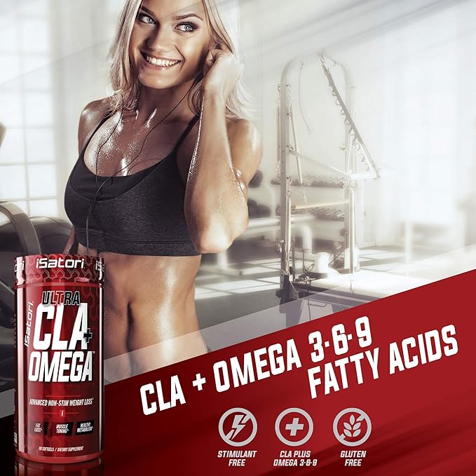 iSatori L-Carnitine LS3 Lemon Lime 3000mg (32 Servings) & iSatori Ultra CLA (90 Softgels)