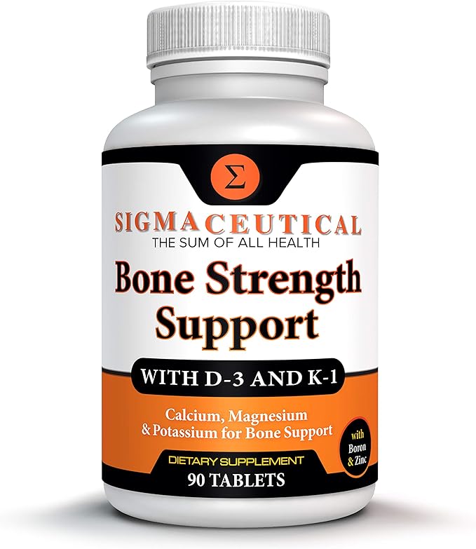 Premium Calcium Bone Support Complex - Complete Bone Health Formula with Vitamin D3, Magnesium, Zinc & Boron - Advanced Calcium Absorption Supplement - 90 Tablets