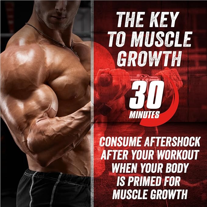 MYOGENIX Aftershock Post Workout, Muscle Growth Whey Protein Powder | Wildberry Blast 3 LBS