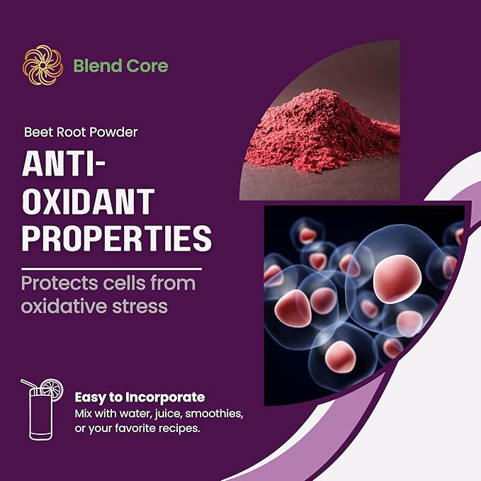 Beet + Boost Organic Beet Root Powder - Berry Flavored Super Beet - Boost Daily Nutrition, Athletic Performance, Vegan, Lactose-Free, and Non-GMO Beet Root Powder Supplement