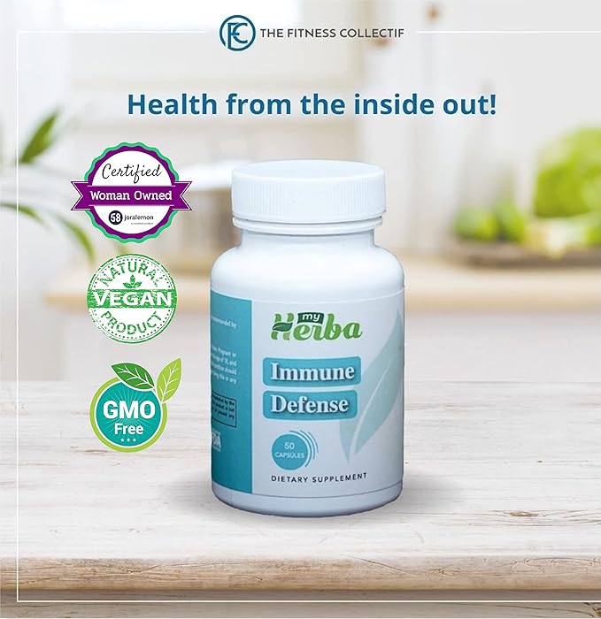 Immune Support Booster Supplement with Echinacea, Zinc 40mg, Garlic, Copper & Ginger, 50 Count