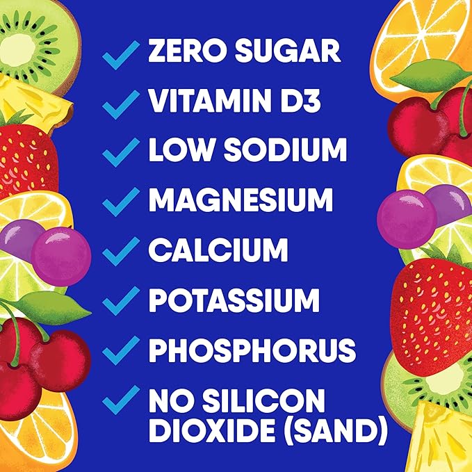 GoHydrate Instant Hydration Powder Packets - Low Sodium Electrolytes Drink Mix - Natural Hydration Support, Sugar Free Electrolyte Flavored Powder Drink with Vitamin D, 30 Packs, Variety Pack