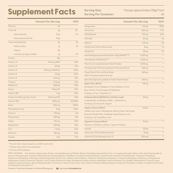 LyfeFuel Essentials Nutrition Shake - Not Your Average Meal Replacement Powder | 50+ Superfoods, Vegan Protein, Vitamins & Minerals | Low Carb Plant Based Breakfast Shake | Vanilla Flavor