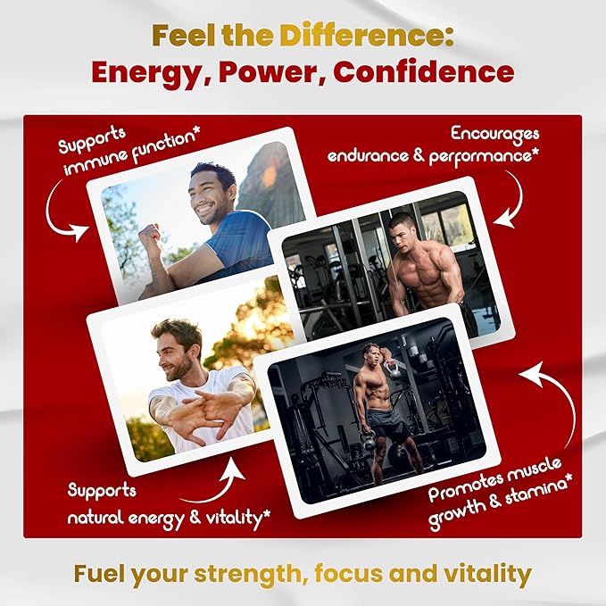 VEGATOT 8 in 1 High Strength Horny Goat Weed Concentrated with Yohimbine Tongkat Ali Maca Root Fenugreek Boost Energy Stamina 3-Month Supply (90 Count (Pack of 1))