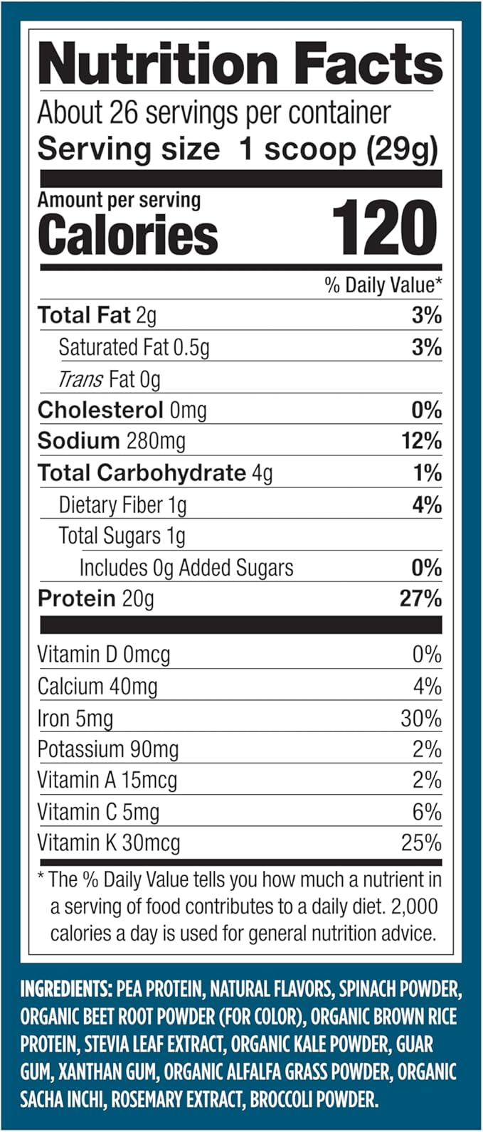 Vega Protein and Greens Protein Powder, Berry - 20g Plant Based Protein Plus Veggies, Vegan, Non GMO, Pea Protein for Women and Men, 1.7 lbs (Packaging May Vary)