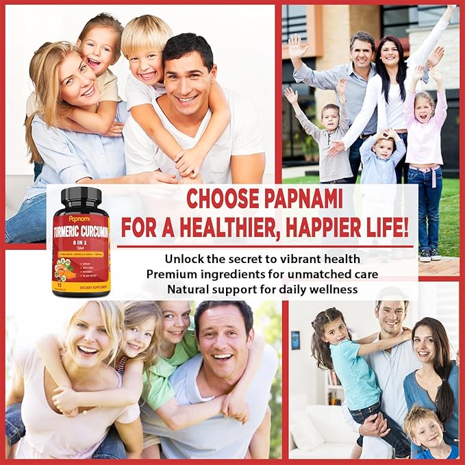 Turmeric Curcumin Extract Capsules - 90 Counts 3 Month Supply - Blended Ashwagandha, Moringa, Ginger & More - Immunity, Joint, Digestive & Wellness Support