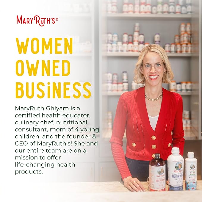 MaryRuth's Liquid Nighttime Multimineral | NO Melatonin | Bedtime Routine | Magnesium Citrate | Calcium | Zinc | Vitamin D3| Available in 4 Flavors | Vegan | Sugar Free | Gluten Free | 32 Oz