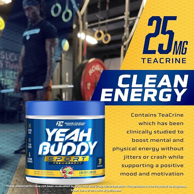 Ronnie Coleman Signature Series New Pre Workout Powder for Women & Men, Preworkout w/Amino Acid Beta Alanine, L Citrulline, Caffeine for Energy Support, Endurance & Focus (Carnival Rush)