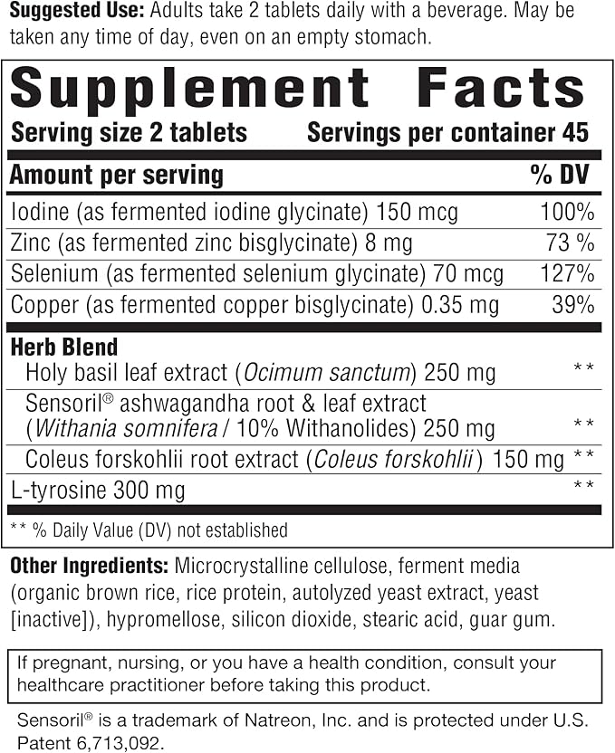 INNATE Response Formulas Thyroid Response Complete Care - Made With Ashwagandha - Maintains Optimal Thyroid Balance and Function - Vegetarian, Gluten-Free, Non-GMO - 90 tablets (45 Servings)