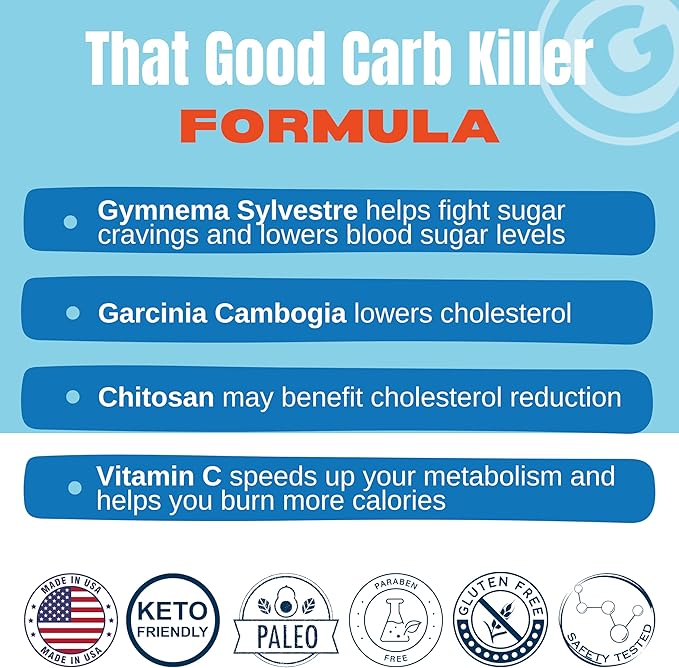 That Good Supp Co That Good Carb Killer - Carb Blocker Pills for Weight Maintenance Goals - Appetite Blocker, Kills Sugar & Carb Craving - Safe & Keto Friendly Formula - Made in USA