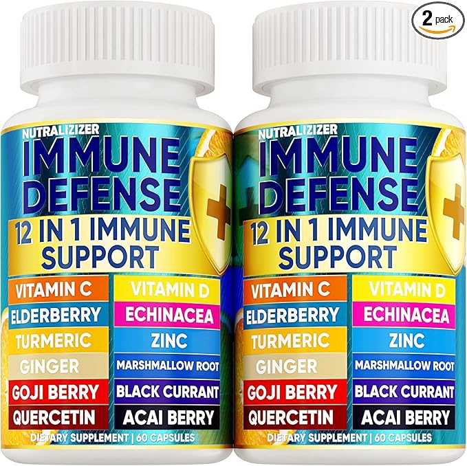 Immune Defense — Support Blend with Echinacea & Elderberry — 120 Caps