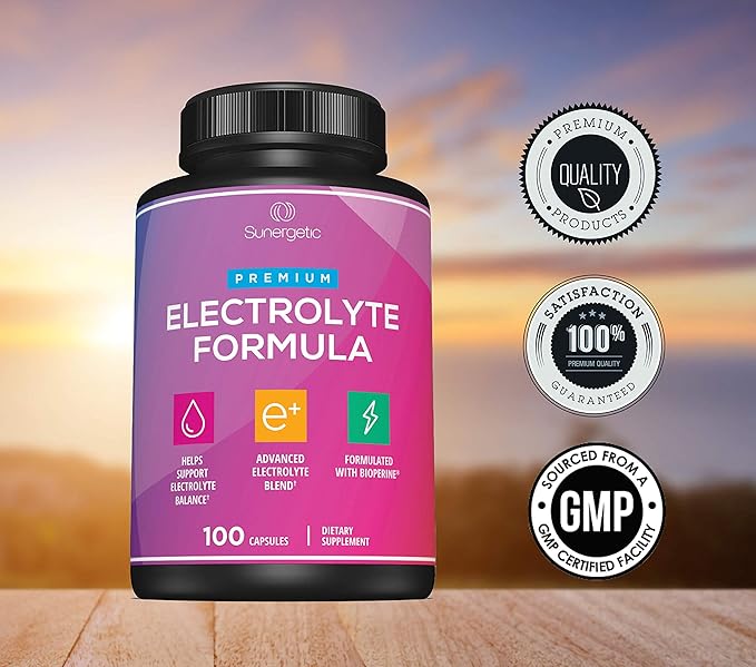 Premium Electrolyte Capsules – Support for Keto, Low Carb, Rehydration & Recovery - Electrolyte Replacement Tablets – Includes Electrolyte Salts, Magnesium, Sodium, Potassium – 100 Capsules