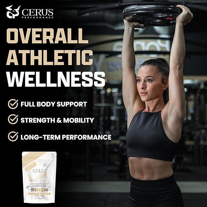 Cerus Performance Renew Premium Athletic Blend – Enhance Performance, Boost Recovery, Support Joint Health & Stamina – Ideal for Athletes & Strength Trainers, 30 Servings
