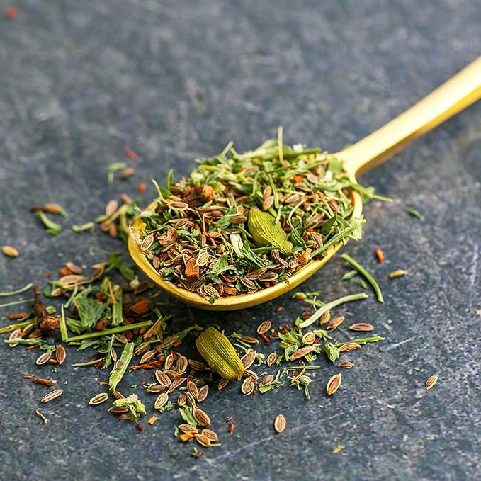 Mrs. Patel's Lactation Tea, Chai Spice Blend, Rich & Sweet, For Breastfeeding and Pumping Moms, Drink Iced or Hot, Loose Leaf, Caffeine Free, Gluten Free, Dairy Free, Fenugreek Free (2 Pouches)