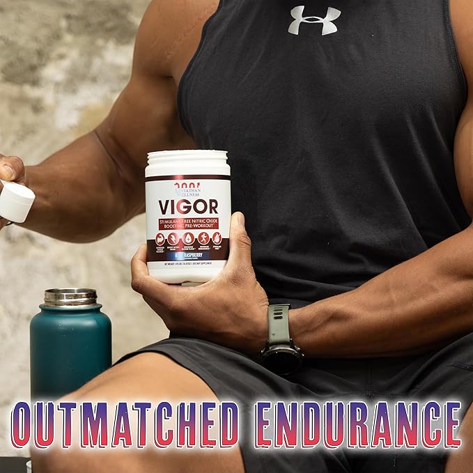 Vigor - Stimulant-Free Nitric Oxide Pre-Workout Powder | L-Citrulline (5000mg), Malic Acid (2000mg), GlycerPump (1500mg)| Fruit Punch| 30 Servings, 13.86g Each | Made in The USA