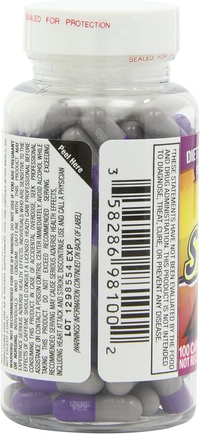 Stacker 3 Metabolizing Fat Burner with Chitosan, Capsules, 100Count Bottle