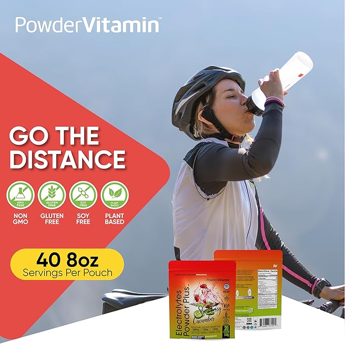 Electrolytes Powder Plus (20 Servings) Strawberry Cucumber Electrolyte Powder Zero Calorie Keto,0Sugar,No Maltodextrin,1000mg Potassium,120mg Calcium,120mg Magnesium, Pink Himalayan Salt