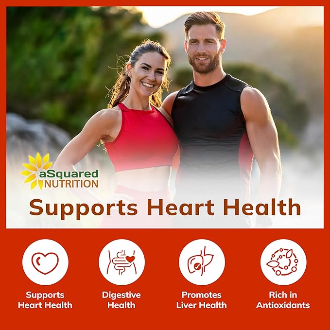 aSquared Nutrition Red Yeast Rice 1800mg - Dietary Supplement Vegan Powder Pills to Support Cardiovascular Health - 180 Veggie Capsules