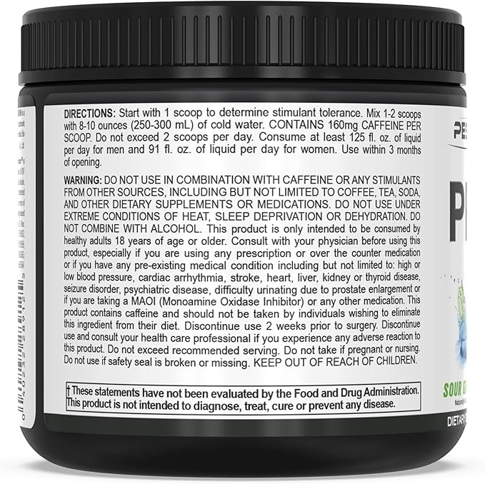 PEScience Prolific Energy Pre Workout – L Citrulline for Nitric Oxide, Rhodiola & CDP Choline Nootropic for Focus – Preworkout for Men & Women – 40 Scoops, Sour Green Apple