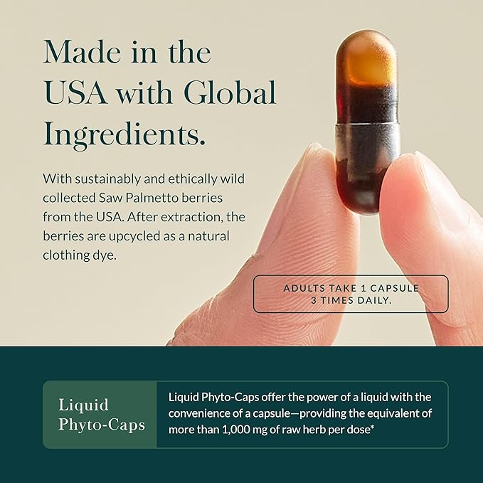Gaia Herbs Male Libido - Herbal Supplement with Saw Palmetto, Horny Goat Weed, Maca & Oats - Supports Stamina, Vitality & Hormone Balance for Men - 120 Vegan Liquid Phyto-Capsules (30-Day Supply)