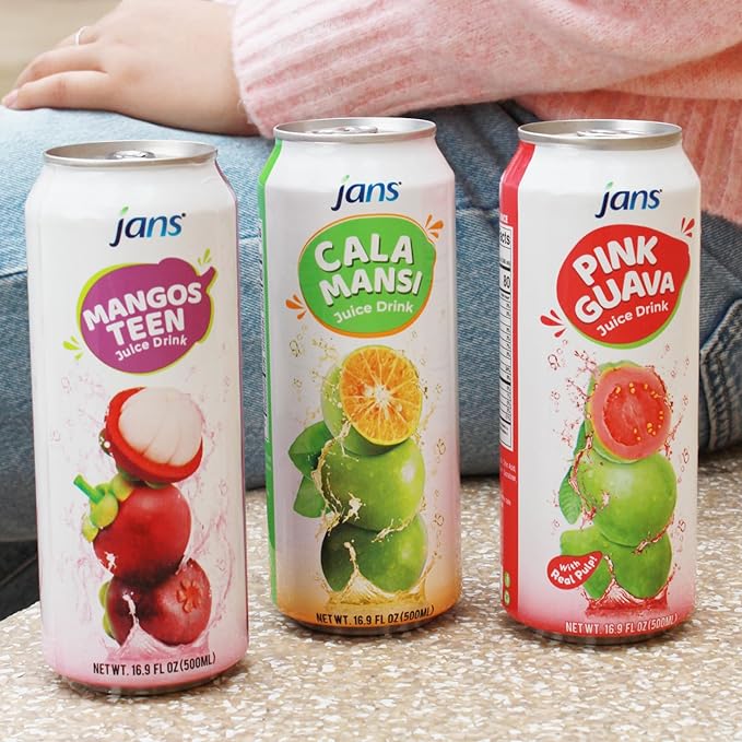 Calamansi Juice with Pulp, 16.9 oz (Pack of 12) JANS | From 100% Pure Calamansi Extract | NO Sugar Added, NOT From Concentrate, Good Source of Vitaminc C, Refreshing Taste of the Tropics