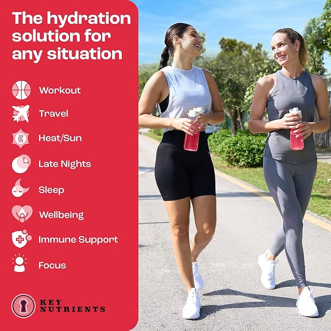 KEY NUTRIENTS Ultimate Hydration & Energy Bundle: Variety Pack 5 Flavor Multivitamin Electrolyte Powder 10 Pack & Watermelon Electrolyte 20 Packet – Sugar-Free, Zero Calories