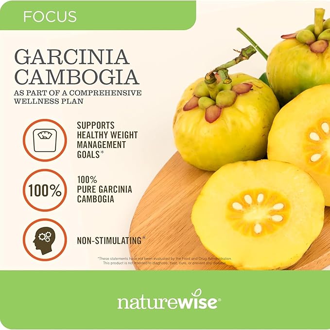 NatureWise Green Coffee Bean 800mg and Garcinia Cambogia 180 Capsules Weight Goals Support