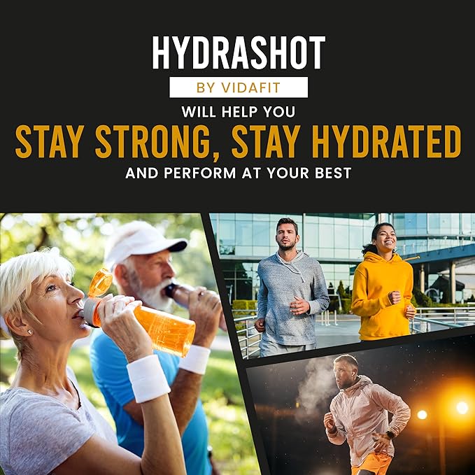 Hydrashot Orange Flavored Hydration Formula with Coconut Water Powder, Calcium, Magnesium, Potassium, and Sodium, Sugar-Free, Hydration Powder Packets, Rehydrates and Replenishes Electrolytes