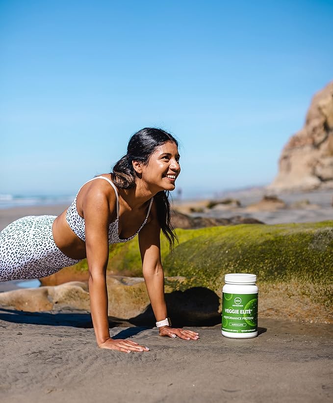 MRM Nutrition Veggie Elite Performance Protein | Cinnamon Bun Flavored| Plant-Based Protein| Easy to Digest | with BCAAs| Vegan + Gluten-Free | Clinically Tested| Digestive enzymes | 30 Servings