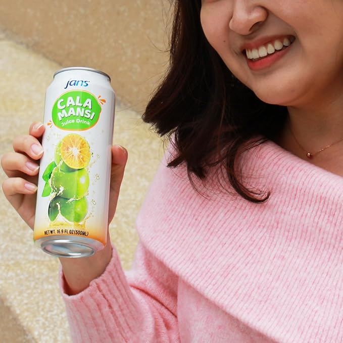 Calamansi Juice with Pulp, 16.9 oz (Pack of 12) JANS | From 100% Pure Calamansi Extract | NO Sugar Added, NOT From Concentrate, Good Source of Vitaminc C, Refreshing Taste of the Tropics