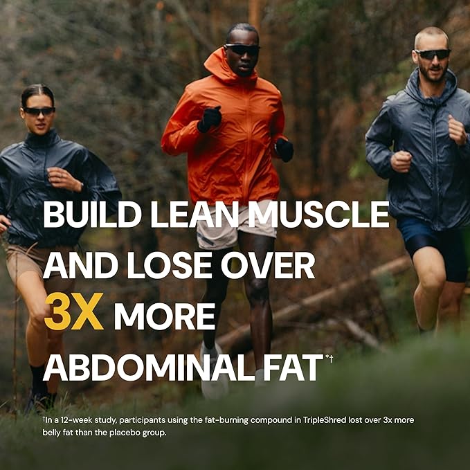 Novex Biotech TripleShred Protein - Pre-Stacked Protein - Increase Energy and Focus - Build Muscle - Chocolate Fudge, 20 svgs