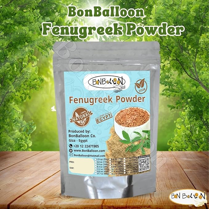 Pure & Natural Fenugreek Ground Powder Dried Natural Herbal Herb Herbs Tea Cooking Seasoning Spice Spices Trigonella Foenum Graecum Genisteae Kosher Halal (17.64 oz / 500 gm) حلبه مطحونه