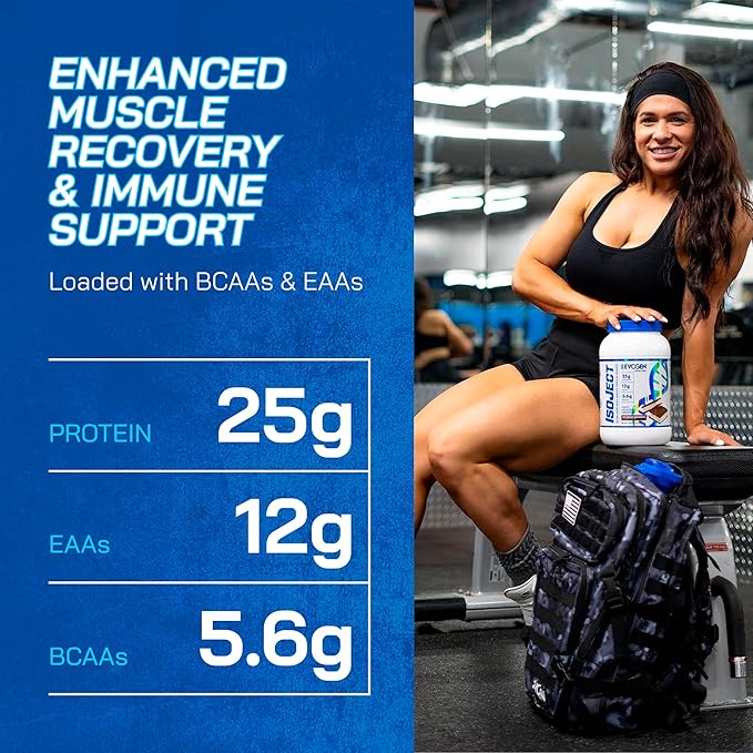 Evogen Isoject - Whey Protein Isolate | Ultra-Pure Whey Protein Powder with Ignitor Enzymes, BCAAs, and EAAs | Enhanced Absorption & Recovery | Ice Cream Sandwich | 25 Servings