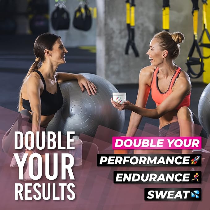 Workout Enhancer Sweat Gel – Thermogenic Sweat Cream for Increased Circulation & Intense Perspiration | Pre-Workout Booster for Gym, Running & Cardio
