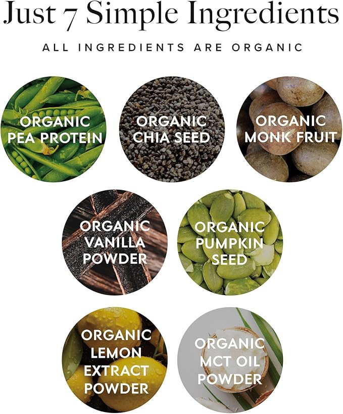 Truvani Vegan Pea Protein Powder | Lemon Cookie | 20g Organic Plant Based Protein | 20 Servings | Keto | Gluten & Dairy Free | Low Carb | No Added Sugar