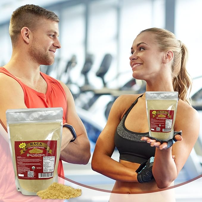 Organic Peruvian Maca Root Powder (16 oz) - Raw & Nutrient-Dense Adaptogenic Superfood - Supports Energy, Hormonal Balance & Endurance - Non-GMO, Gluten-Free & Vegan Wellness Booster