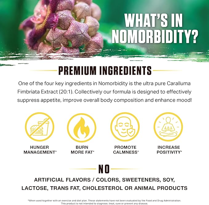 Ambrosia Nomorbidity Advanced Appetite Control & Ember Thermogenic Fat Burner | Powerful Hunger Management, Appetite Support & Fat Burning System with KSM-66 Ashwagandha, Garcitrin, CapsiMax™, Africa