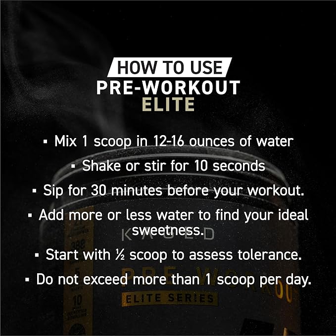 Kaged Pre Workout Powder Pre-Workout Elite for Men & Women, High Stimulant for Energy, Focus, Pumps, L-Citrulline, Beta Alanine, Creatine & 388mg of Organic Caffeine, Fruit Punch