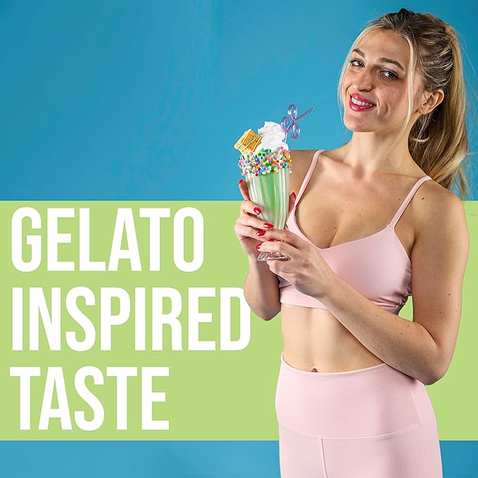 Source 7 Protein – Gelato-Inspired Flavors, Velvety Smooth Texture, 22g Sustained Protein with 10g EAAs from 7 Premium Sources (2 Pounds*, Birthday Cake)