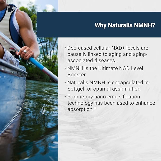 NMNH (Dihydronicotinamide Mononucleotide) 300mg Per Serving - May Better Enhance NAD+ Levels & Support - Nano Emulsified in MCT Oil for Better Absorption - 60 Softgels