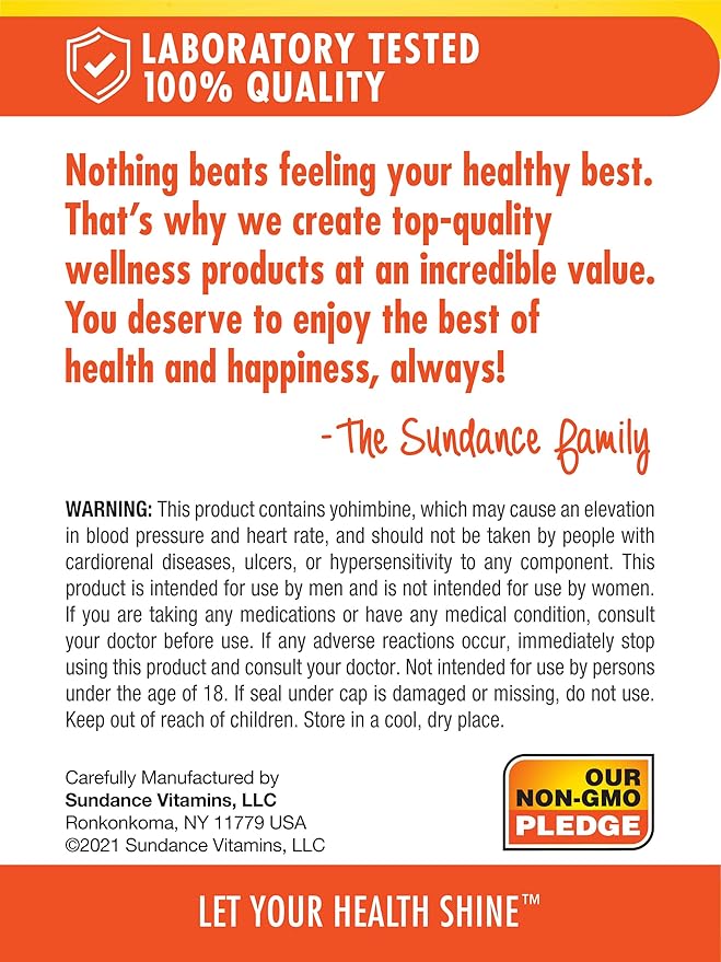 Sundance Horny Goat Weed Complex | 60 Capsules | with Maca, Tribulus Terrestris, and L-Arginine | Vegetarian, Non-GMO & Gluten Free Supplement