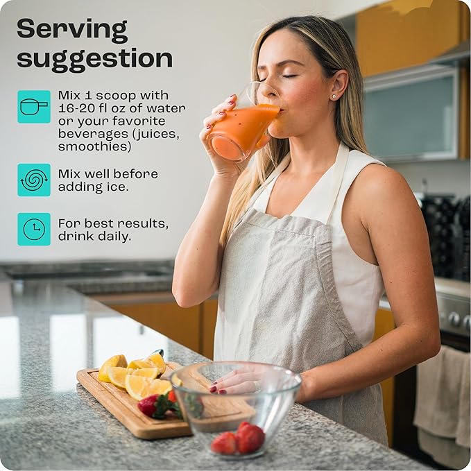 KEY NUTRIENTS Collagen Peptides Powder, Multi Collagen Peptides Powder, Collagen Powder Unflavored Electrolytes, Collagen Supplements, Collagen Peptides for Women, Collagen for Men (30 Servings)