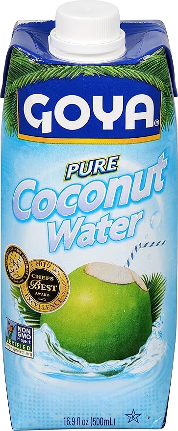 Goya Foods Pure Coconut Water, 16.9 Fl Oz (Pack of 24)
