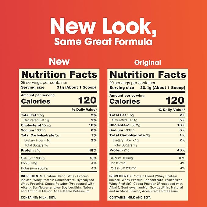 Optimum Nutrition Gold Standard 100% Whey Protein Powder, Double Rich Chocolate, 2 Pound (Packaging May Vary)