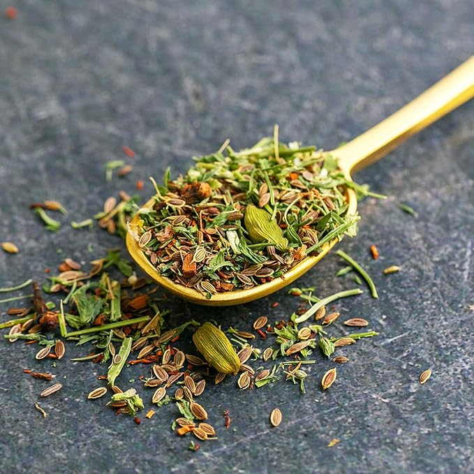 Mrs.Patel's Lactation Tea, Chai Spice Blend, Rich and Sweet, For Breastfeeding and Pumping Moms, Drink Iced or Hot, Loose Leaf, Caffeine-Free, Gluten-Free, Dairy-Free, Fenugreek-Free (1 Pouch)