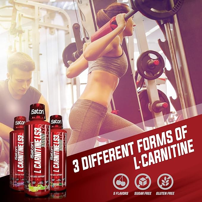 iSatori L-Carnitine LS3 Gummy Bear 3000mg (32 Servings) Ultra CLA (90 Softgels)