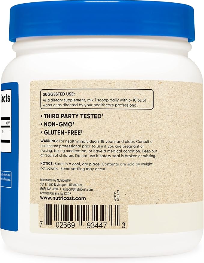 Nutricost Organic Maca Root Powder (1 LB) (2 Pack)