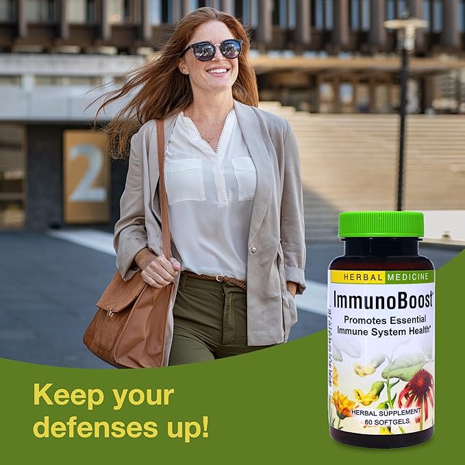 Herbs Etc. Immunoboost - Herbal Supplement for Immune System Support - Immune Health Support with Echinacea Angustifolia, Astragalus & Calendula - Gluten-Free - 60 Softgels (60 Servings)