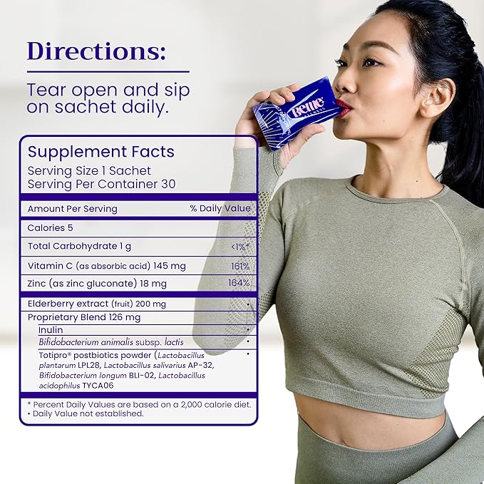 BeMe 3-in-1 Liquid Probiotic for Women & Men, Be Healthy-Drinkable Liquid Probiotics Supplement for Digestive & Gut Health - Prebiotic, Probiotic, & Postbiotic Supplements for Adults (30 Sachets)